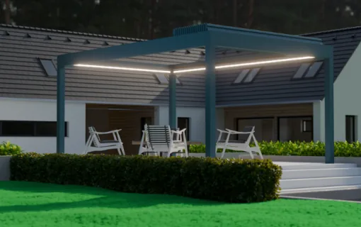 Hliníková pergola Pinela Deluxe Plus - špičkový lamelový model